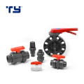 Plastic PVC Water Pipe Interface Double Union ball valve